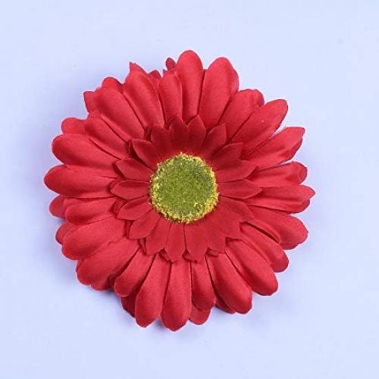 30 PCS/lot Artificial Flower Gerbera Daisy Flower Big Silk Sunflower Head DIY Home Decoration Wedding Flowers - (Color: Hot Pink)