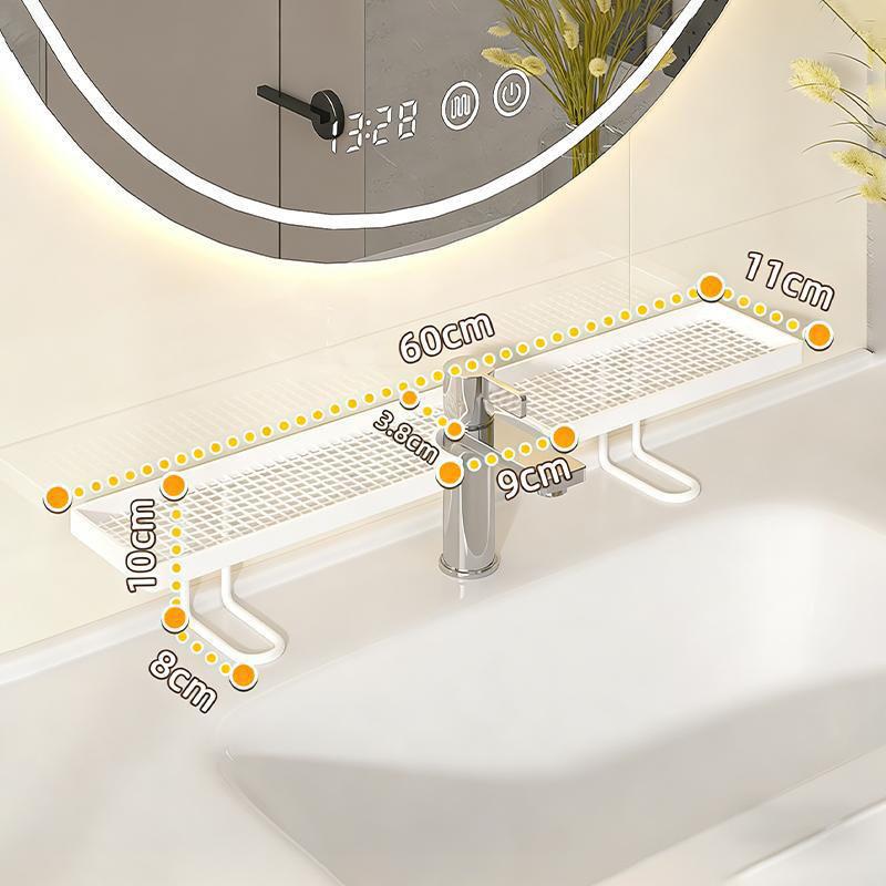 Bathroom Vanity Sink Stand with Storage Shelves and Faucet