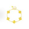 Gold-Plated Four-Leaf Clover Bracelet - Light Luxury, High-End, Exquisite Design