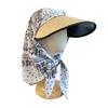 Fashion Empty Top Summer Beach Hat Anti-UV Breathable Headscarf Sunscreen Hat Korean Portable Visor Women Girls