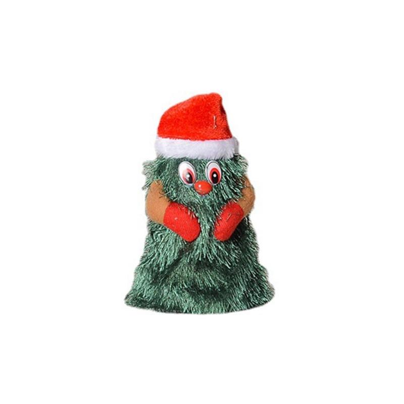 Танцующая Рождественская Елка с Музыкой Рождественская Поющая Кукла Электрическая Кукла Рождественская Елка Реквизит для розыгрышей Вращающаяся Детская Игрушка