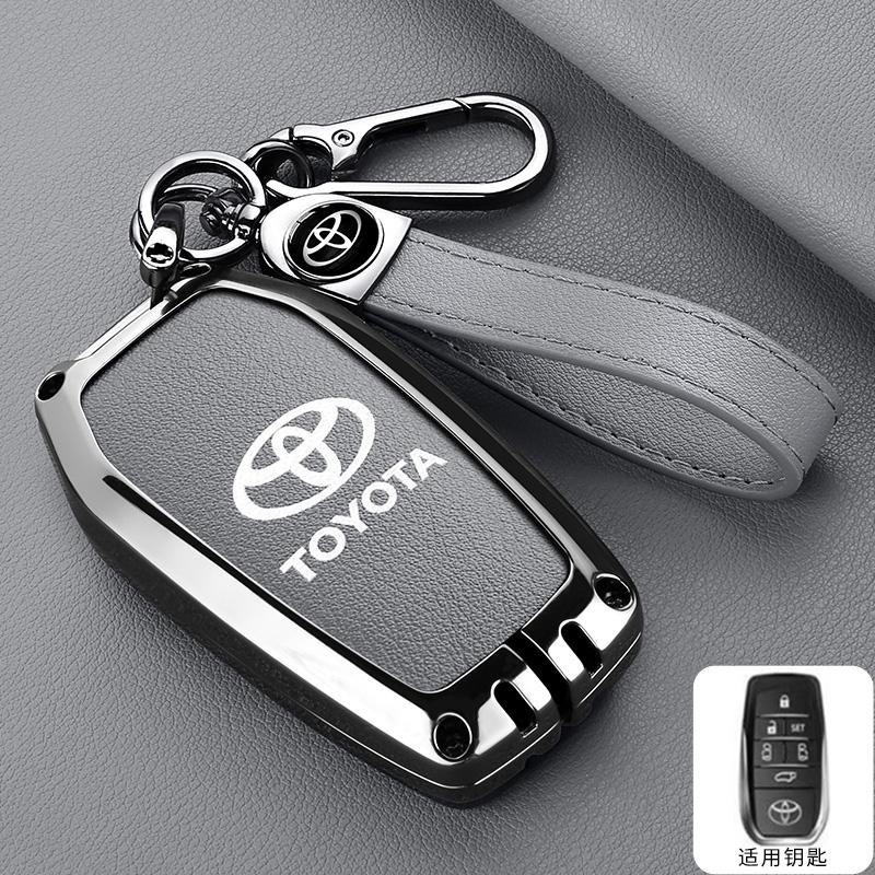 Car Smart Remote Key Case Cover Bag For Toyota Vellfire Alphard 30 Series 2 Voxy Noah Esquire Harrier Previa Keyring Accessories WI2
