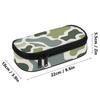 Pencil Case 300D Polyester Printed High Capacity Easy Open Zipper with Mesh Pocket Removable Divider and Pen Slots for Boys Girls