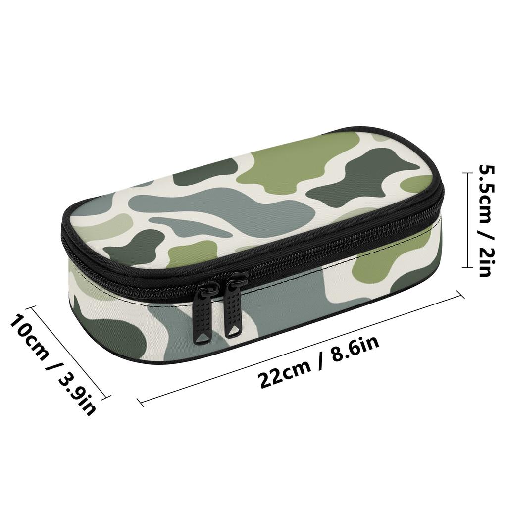 Pencil Case 300D Polyester Printed High Capacity Easy Open Zipper with Mesh Pocket Removable Divider and Pen Slots for Boys Girls
