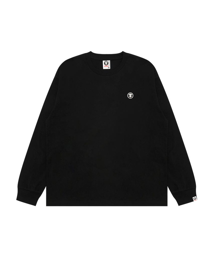 AAPE Moonface Logo Long Sleeve T-Shirt Black / Aapltm1947Xxrbkx