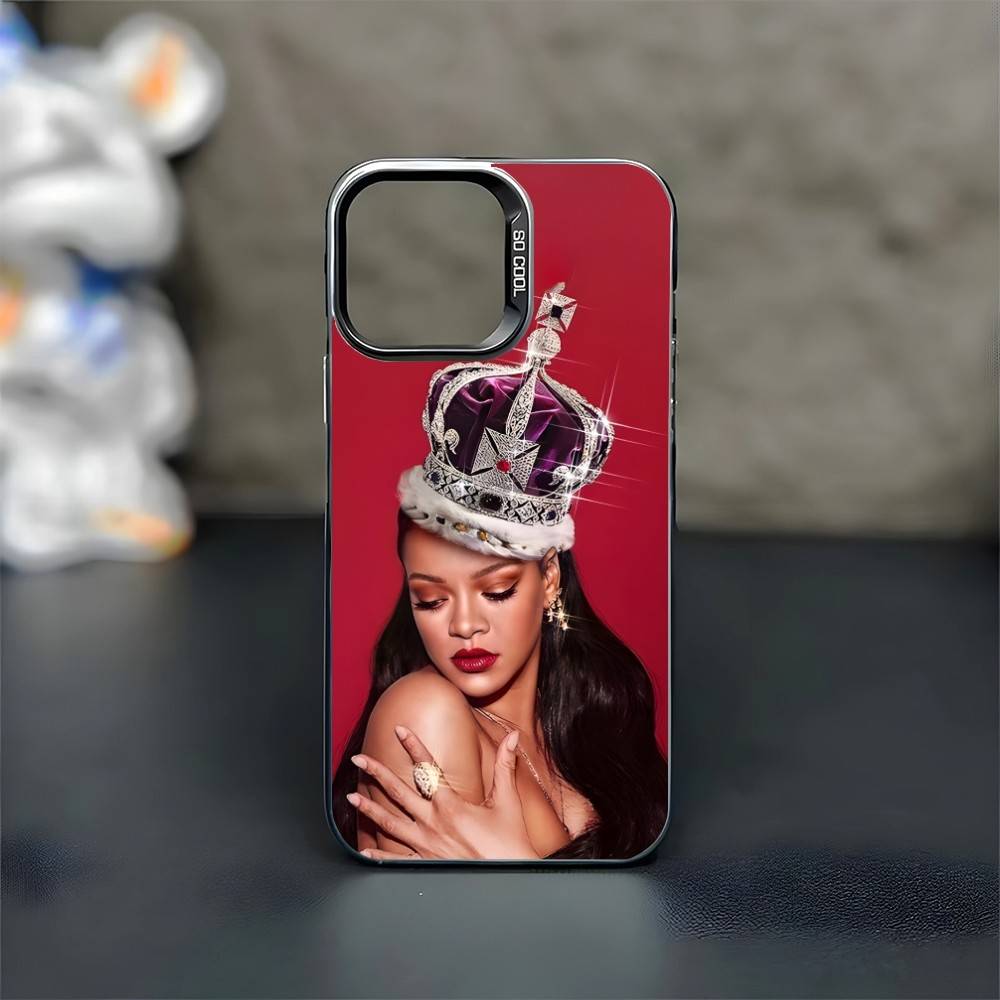 

Singer R-RIHANNAS-S Phone Case For iPhone17,16,15,14,13,12,11 Plus,Pro Max Black Matte Shockproof Cover iPhone17promax