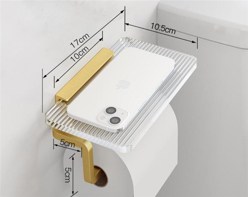 

Tuqiu держатель для туалетной бумаги, акриловый держатель для рулона бумаги, держатель для телефона, подставка для салфеток, черный держатель для туалетной бумаги, коробка для салфеток