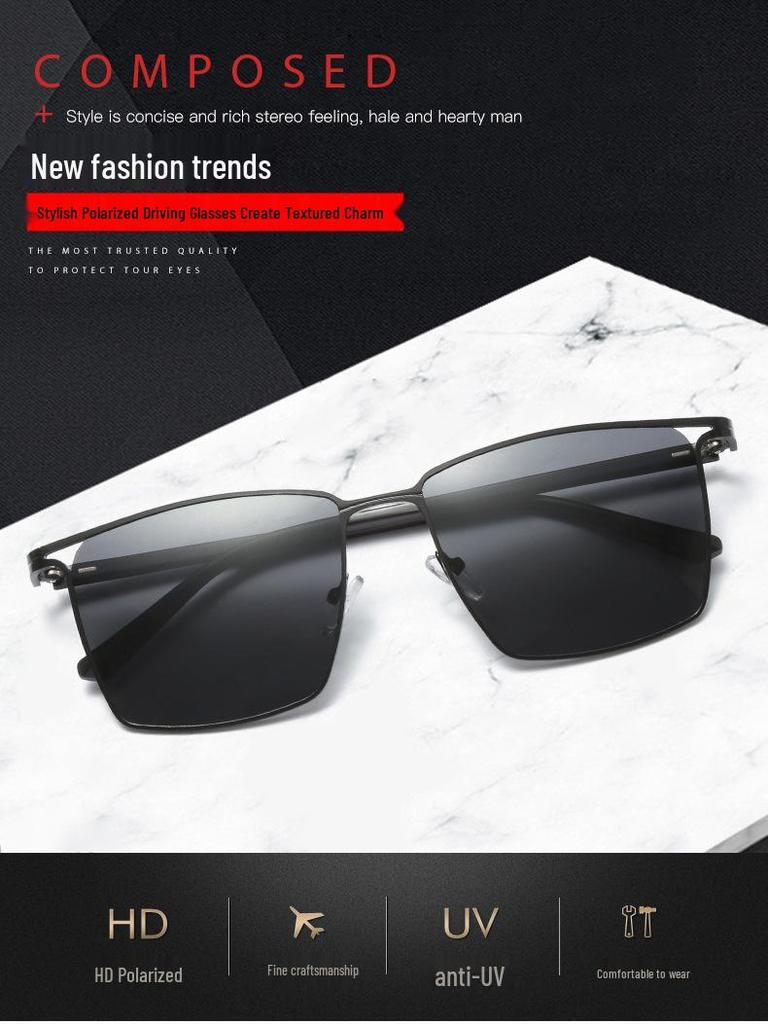 2023 Men's Polarized Sunglasses: Trendy Outdoor Sun Protection for Driving