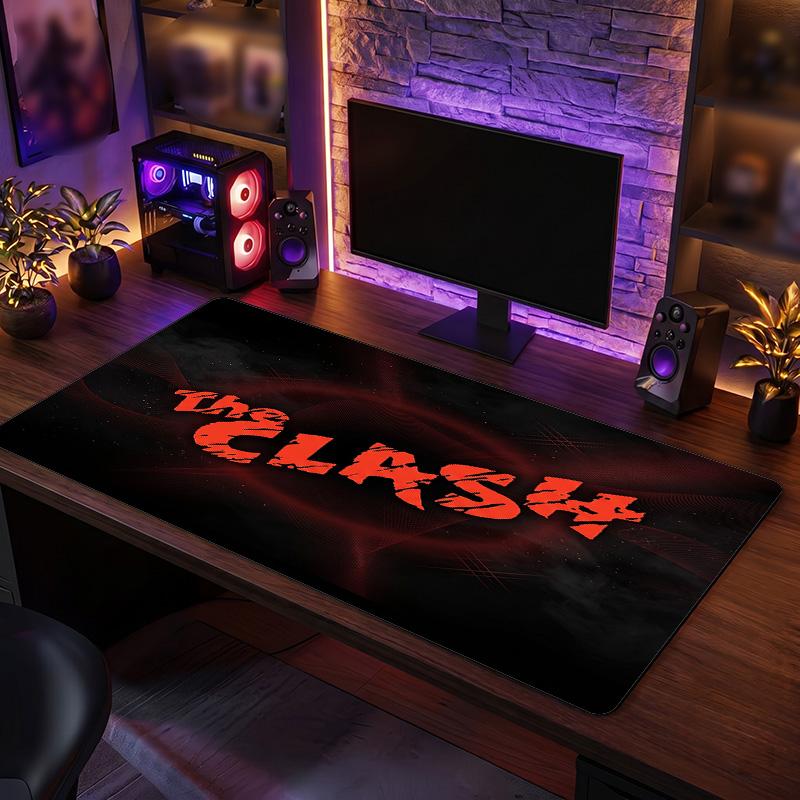 The Clash Print Large Mouse Pad Smooth Surface Anti?Slip Desk Mat For Gaming Office Laptop Decoration