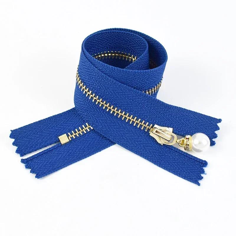 5 Piezas Cremalleras Metálicas Meetee #3 15/18/20/25/30cm Cierre de Cremallera de Extremo Cerrado para Coser Chaqueta Abrigo Decoración Reparación de Cremalleras Accesorios DIY