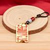 Handmade Red Oil Tian Guan Ci Fu Pendant Keychain Amulet for Car & Phone
