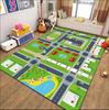 Children's Traffic Road Play Mat - Thick, Wear-Resistant Carpet for Kindergarten, Bedroom, or Living Room