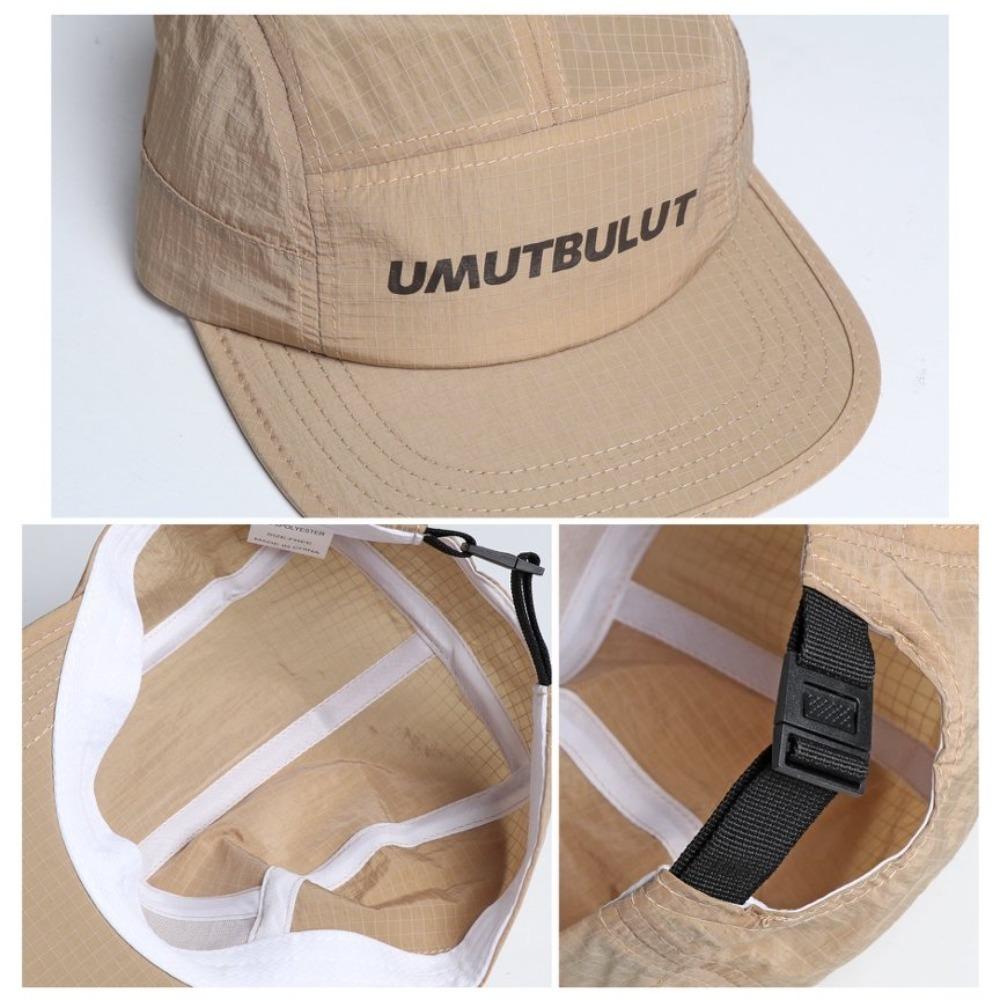 5 Panel Embroidered Letter Quick Dry Mesh Cap - Unisex Outdoor Running Cycling Hat, for Men Women Sports Fashion, Headwear