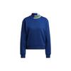 (WMNS) Gerippter Kragen Sweatshirts 'Blau' Damen IC5238