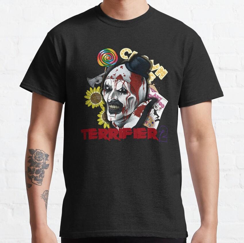 More Then Awesome Terrifier Movie Horror Art The Clown scary film For Halloween gift clothing cotton printed TShirt plus size