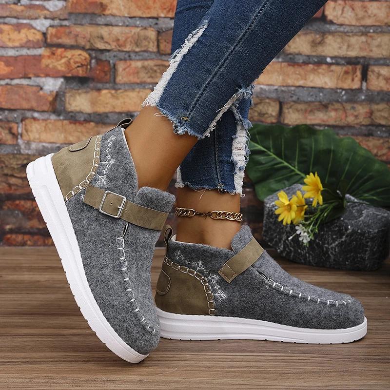 Fashion women's sneaker for patchwork color flat platform running shoes spring new faux suede sport shoes women plus size 43 sneakers