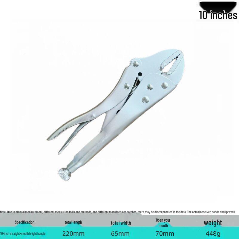 Industrial Grade Multifunctional High Leverage Round Nose Pressure Clamping Pliers for Labor-Saving Work.