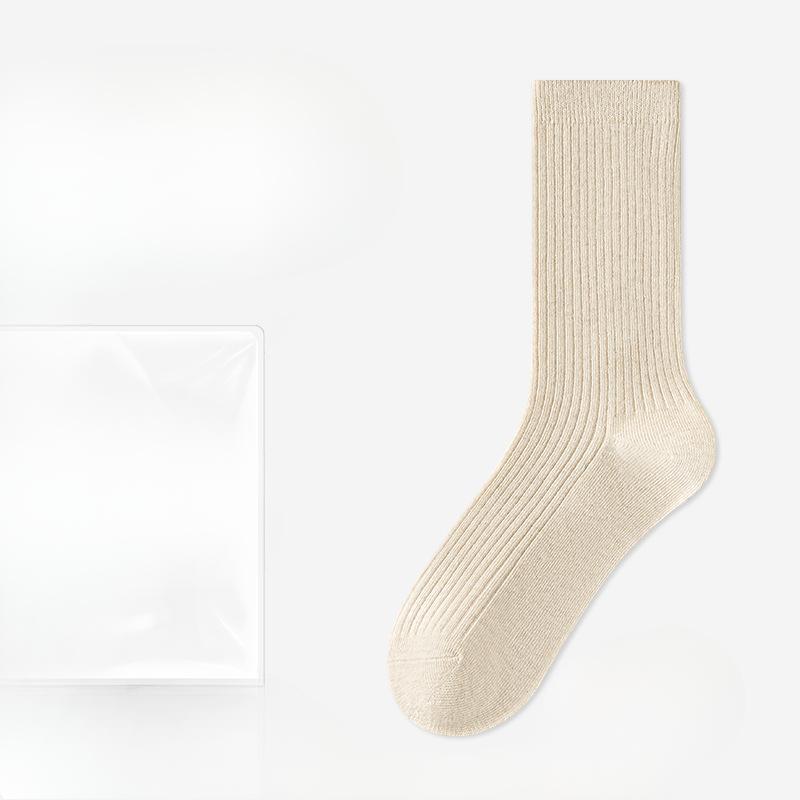 Female Autumn and Winter Leisure Thick Cotton Sweat Absorbent Deodorant Anti Pilling In The Cylinder Pile Socks