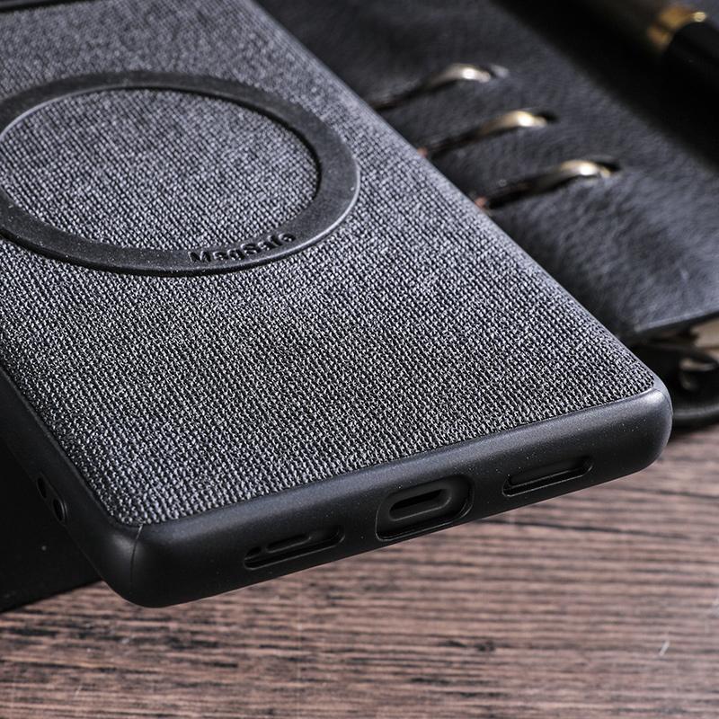 For Google Pixel 8 Pro Magnetic Phone Case Compatible with MagSafe Cloth Texture TPU Cover