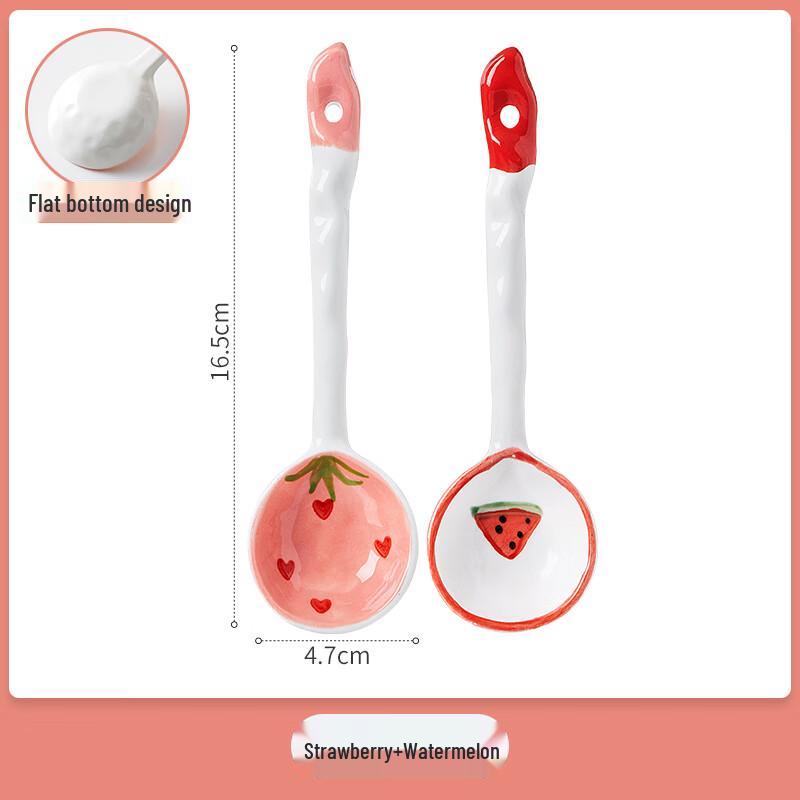 Japanese Ceramic Long Handle Spoon