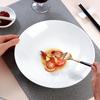 Sky Top Large Ceramic Plate, Dinner Plate, Pure Bone China Dish for Home And Hotel Use, 10-Inch Moonlight Deep Plate, 1 Piece