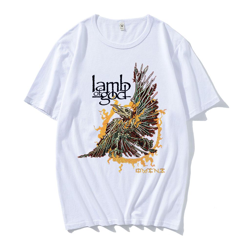 Unisex Streetwear Band Lamb of God Graphic Tshirt Heavy Unisextal Cotton Soft Tshirts for UnisexWomen Hip Hop Fashion Printing Tees