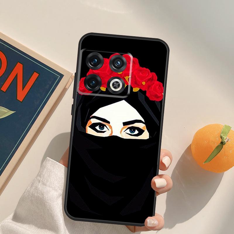 Muslim Islamic Girls Arabic Hijab Case For OnePlus 15 13 12 11 13R 12R 10T 8T 13T OnePlus Nord 5 CE 3 2 4 Lite N20 N30 Cover