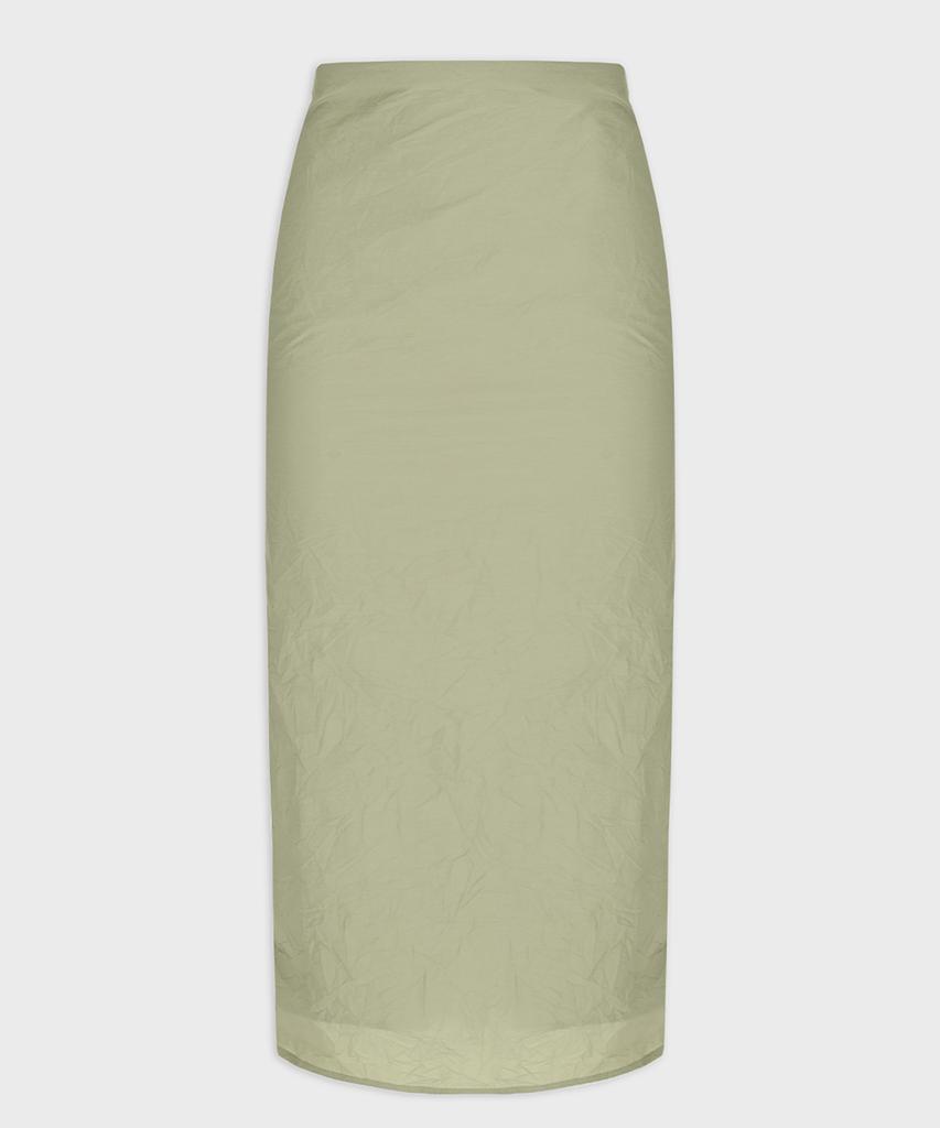 Supaeg Crease Skirt - Black, Ivory, Olive