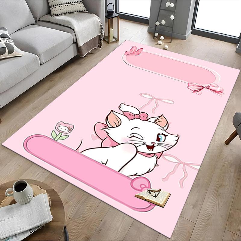 1pc Cat Bowknot Carpet Office Rug Outdoor Mat Home Decor Area Carpet Festival Gift