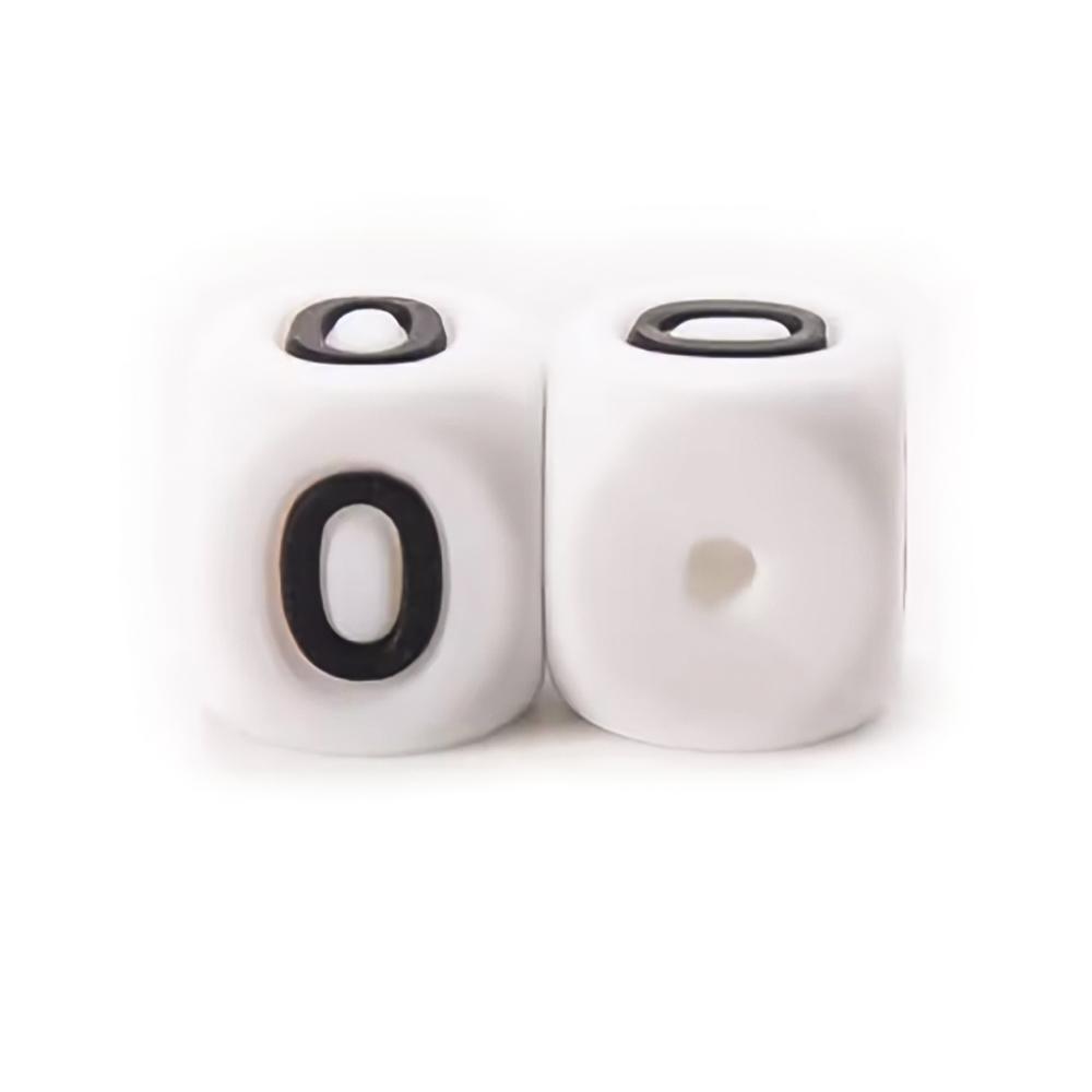 40Pcs/lot 12mm Silicone Digital Star Love Beads Alphabet Beads DIY Pacifier Chain Bracelet Jewelry Accessories
