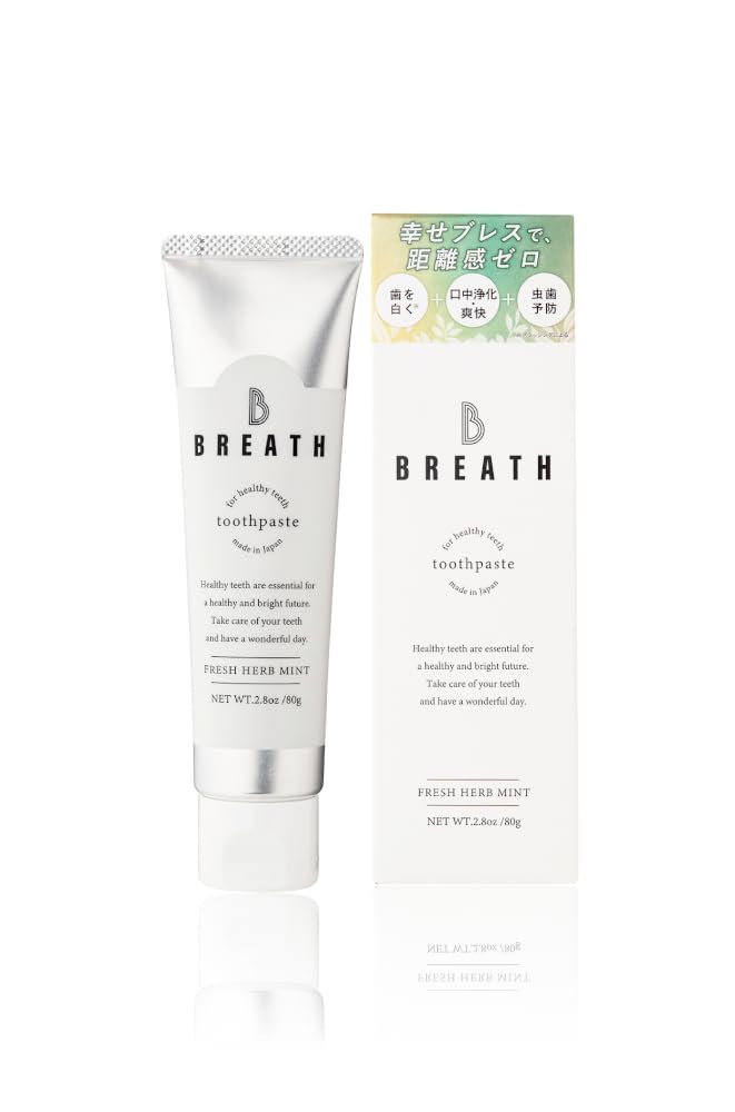 

[Домашнее отбеливание + уход за свежестью дыхания] Зубная паста B BREATH 80г Домашнее отбеливание Рекомендовано стоматологом Квазимедикамент Очиститель языка Предотвращает неприятный запах изо рта Уход за