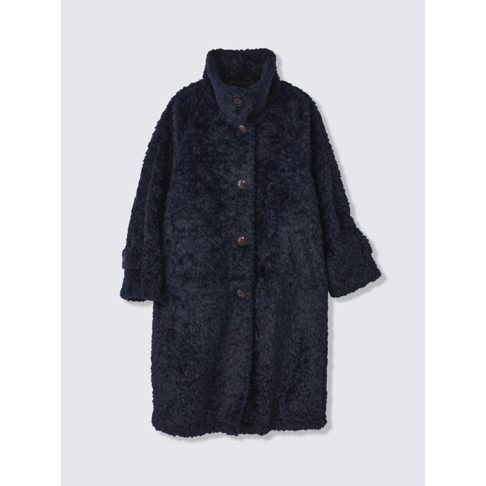 Gu By Uniqlo Fluffy Boa Long Coat