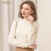 Autumn and Winter New Women's Half-high Neck Simple Bottoming Shirt Slim Warm Top Long-sleeved Sanding T-shirt Women