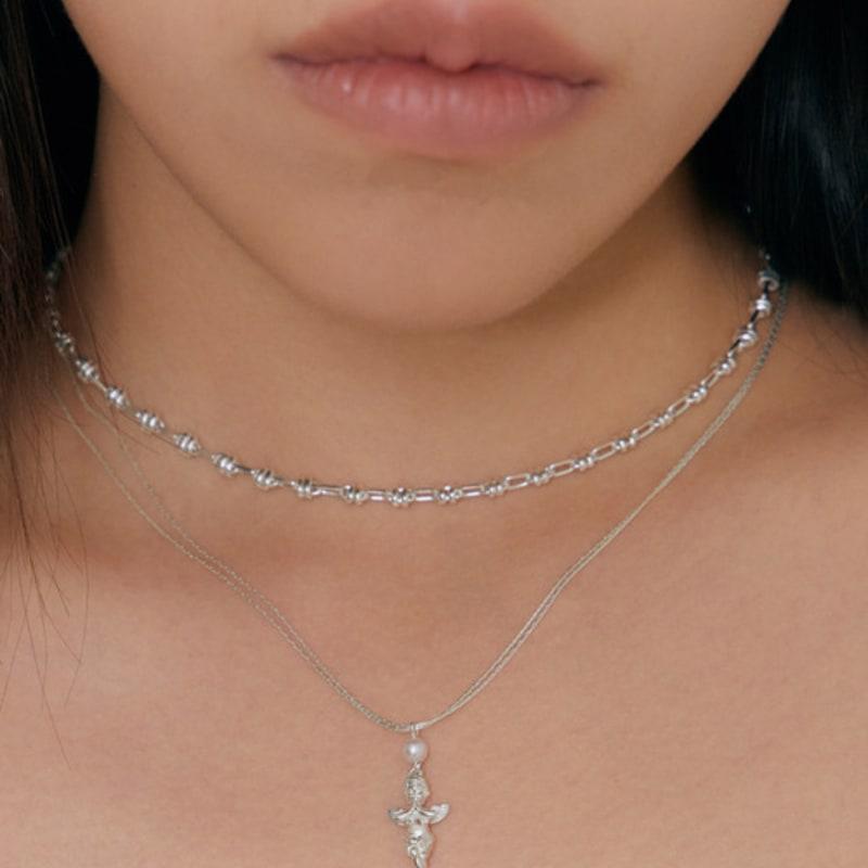 

fillow mini pearl cupid necklace SILVER