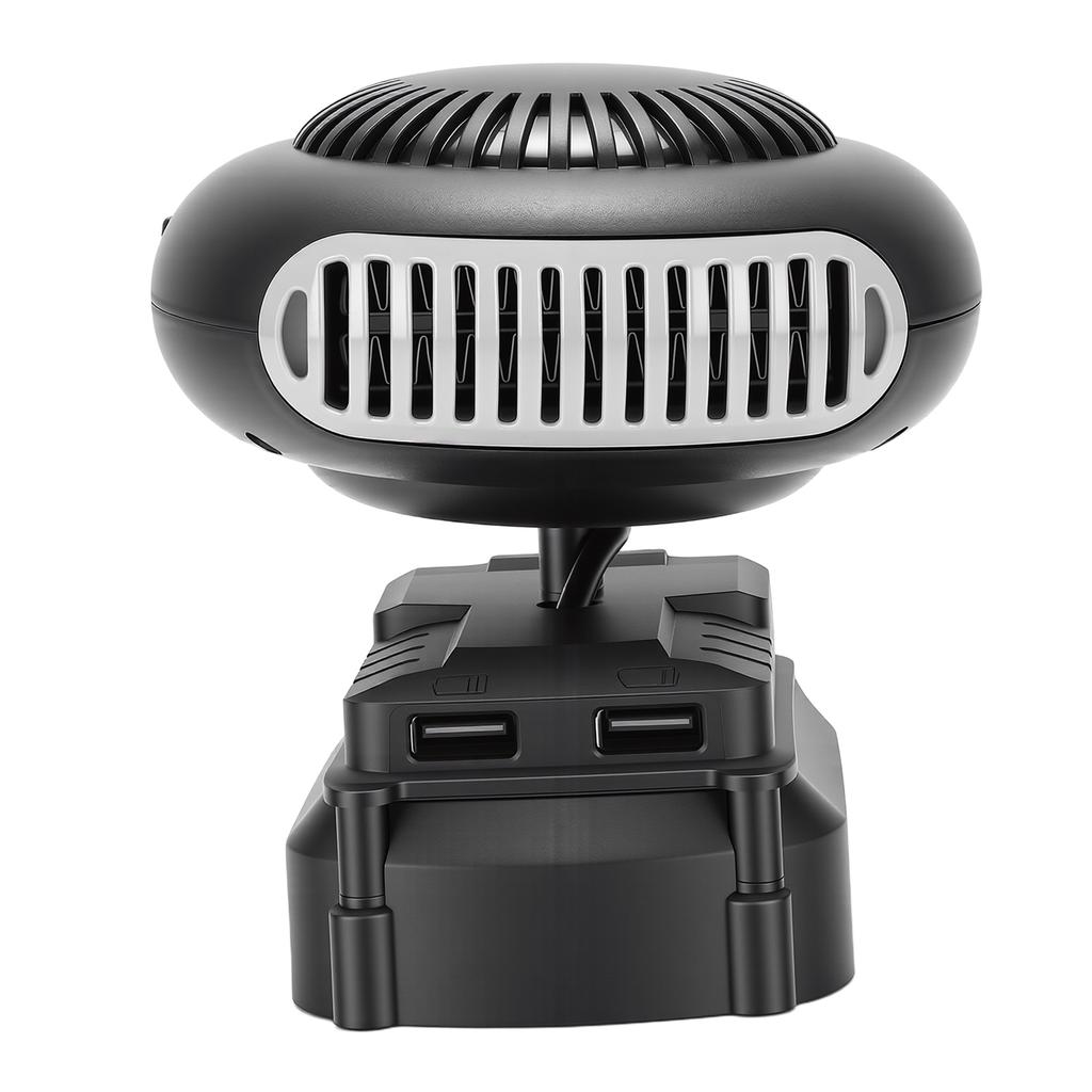 Încălzitor de birou Multifuncțional 170W Zgomot Redus Încălzitor de Spațiu Fără Fir cu 2 Setări de Căldură Porturi USB pentru Dezghețarea Geamului