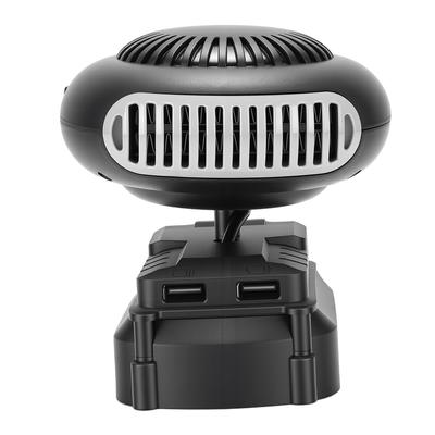 Riscaldatore da scrivania multifunzionale 170W a basso rumore, portatile, con 2 impostazioni di calore e porte USB per sbrinamento finestrini