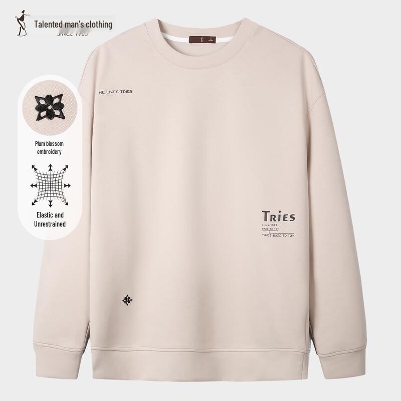 

Men s Floral Embroidered Crewneck Sweatshirt XL (50)