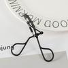 Ultra-Wide Black Eyelash Curler - Long-Lasting Setting Tool In Silver
