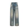 Niche washed straight loose jeans men's spring new trend niche casual versatile long pants