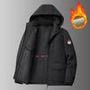 Men Outdoor Jacket Fleece Lined Thick Warm Winter Jacket Hiking Camping Windbreaker Plus Size Outwear Hooded Coat