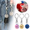 Metal Cart Key Key Chain Mini Trolley Keychain New Key Ring  Supermarket Use