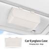 Car Sun Visor Glasses Holder Leather Multi-functional Storage Case Auto Sunglasses Holder Car Storage Box Interior Accessories