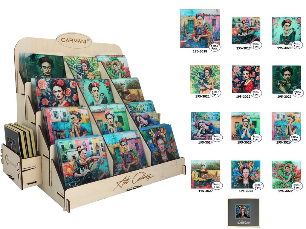 Szklana Podkładka Pod Kubek Frida Kahlo Jadalnia Kuchnia Stół Domu