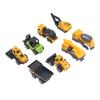 8 Stück 1:60 Maßstab Baufahrzeuge Spielzeugset Lebensechte Kunststofflegierung Rückziehmotoren Modell Pädagogisch