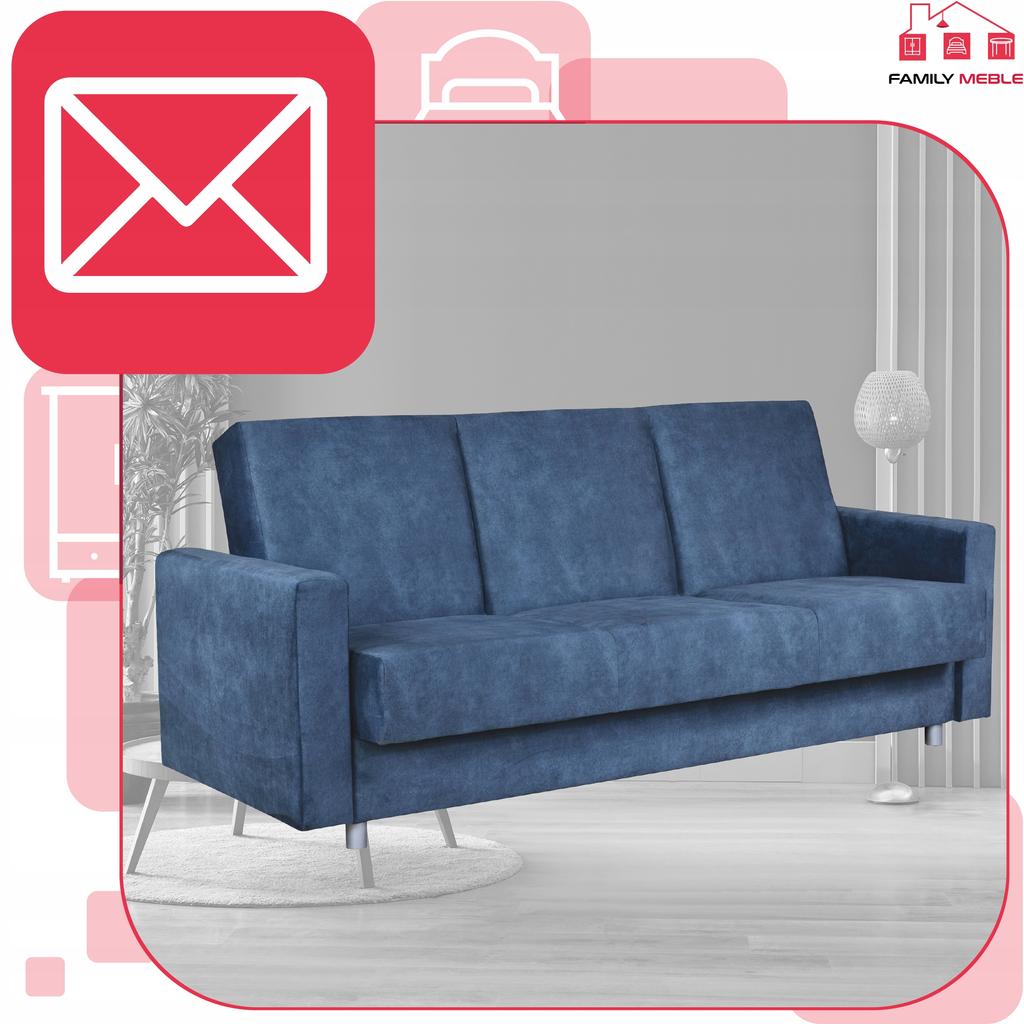 Sofa Sofa Alicja Sofa Bed Bonell Bed Family Furniture Blue