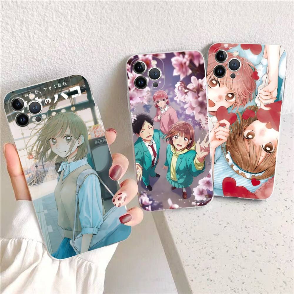 Anime B-Blue Box Phone Case For iPhone 17 16 14 11 12 13 15 Pro Max 14 Plus 17 Air Cover