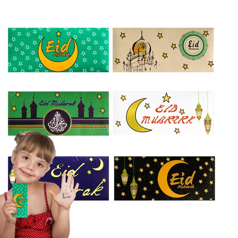 Eid Festival Red Envelope 6pcs Exquisite Eid Money Envelopes Bulk 7 X 3.2 Inch Festival Money Bag Red Packets Exquisite Lucky