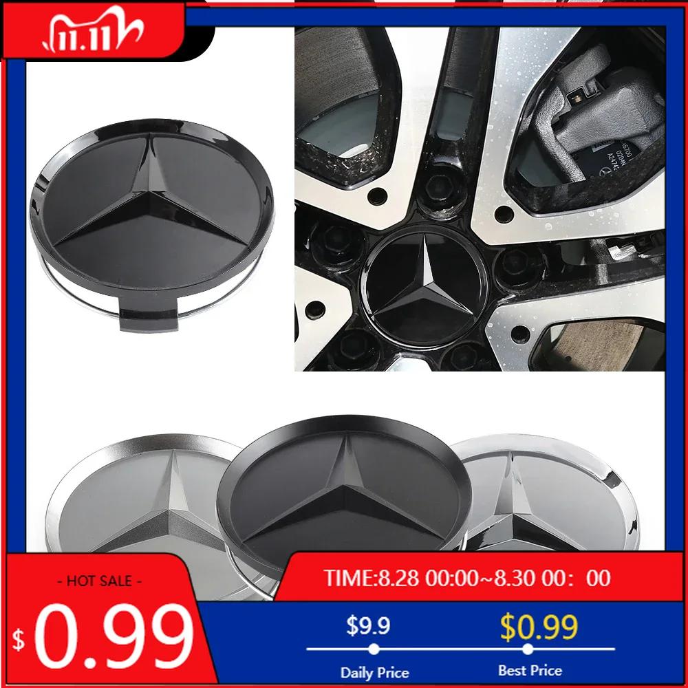 GLC GLB 4pcs Car Wheel Center Cover Stickers Hub Cap Auto Decoration Accessories For Mercedes Benz AMG W212 W204 W211W168 W213