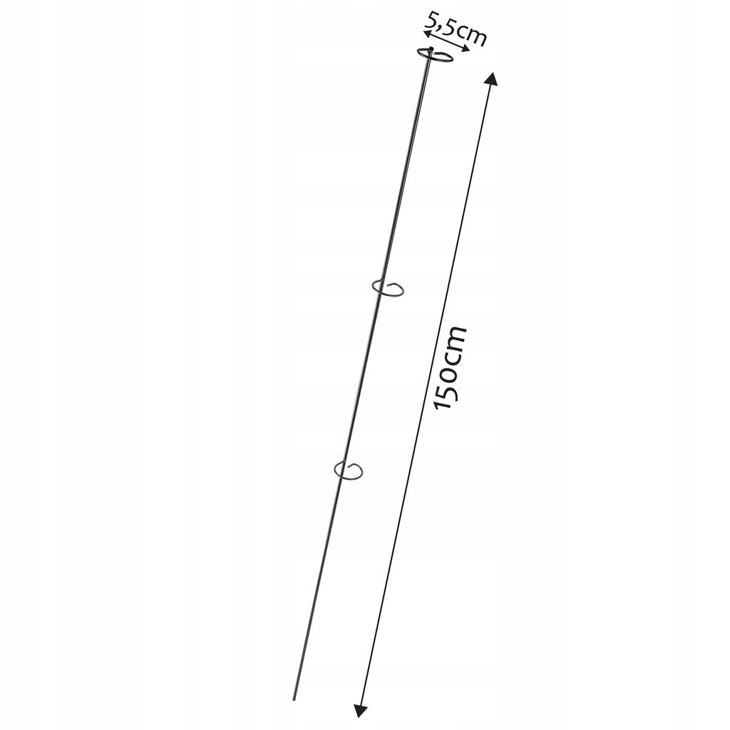 KADAX Kwietnik Stojak Obejma Podpora Stal Na Róże
