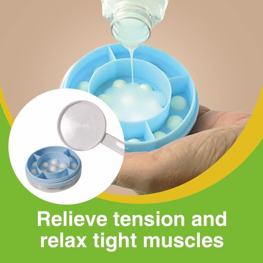 Long Handle Lotion Applicator and Massager Handheld Roll-on Dispenser Back Scrubber  Skin Cream